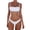 Blanc-3, variante sur Maillot de Bain Bikini Deux Pièces pour Femmes, Bikini Aguichant Rehausseur Preppy, Maillot de Bain Brésilien, Tenue de Plage
