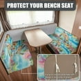 thumbnail image 2 of Uorisanigo RV Dinette Cushions Covers with Car Bench 1 Backrest & 1 Bench Slipcovers Stretch Tropical Turtle RV Seat Covers Cushion Slipcover Dirt-Resistant Car Loveseat for Camper, 2 of 7