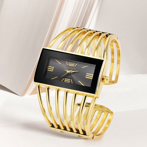 Sfonq Summer Clearance Womens Watches Luxury Fashion Unique Design Square Dial Ladies Alloy Bracelet Quartz Watch Mothers Day Gift for Grilfriend,B Buy 2 Save 10%