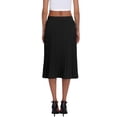 thumbnail image 5 of Asklazy Women's High Waist Pleated A-Line Midi Skirt,Flowy Elastic Waist Skirts for Work Casual Wear,Halloween,Black,S, 5 of 10