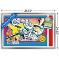 thumbnail image 3 of Marvel Trading Cards - Iceman Wall Poster, 22.375" x 34" Framed, 3 of 6