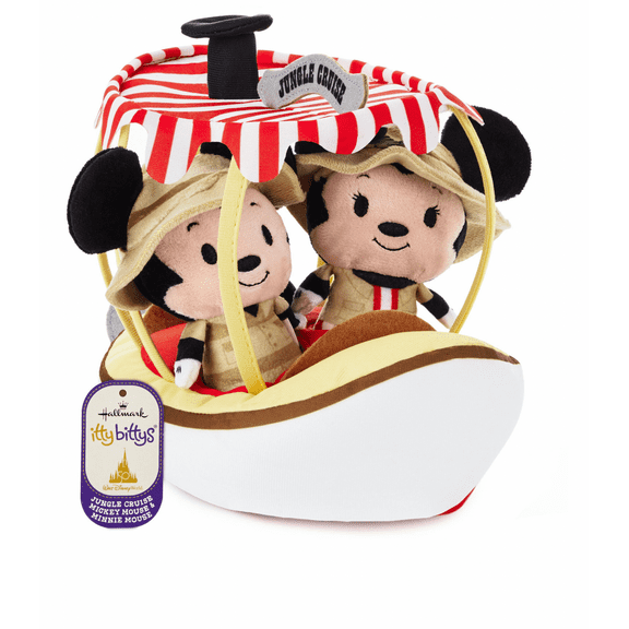 Itty Bittys WDW 50th Jungle Cruise Mickey and Minnie Plush New with Tag