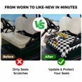 thumbnail image 4 of Golf Cart Seat Covers for 2 Seater, Sunflowers Cow Soft Microfiber Cart Seat Towel Blanket, Farm Animal Black Buffalo Plaid Absorbent Breathable Non Slip Bench Seats Protector for Golf Course 51"x31", 4 of 9