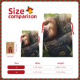 thumbnail image 3 of Fuzoiu Daisy Sleeping Sloth Print Christmas Gift Bag,Burlap Gift Bag with Drawstring Closure & Hang Tag,Perfect for Holidays, Birthdays, and Special Occasions-Medium, 3 of 7