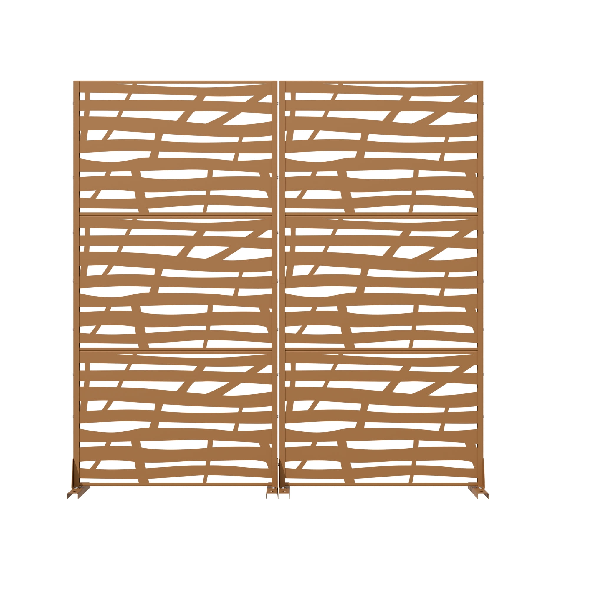 Metal Privacy Screen Fence Panel with Stylish Pattern