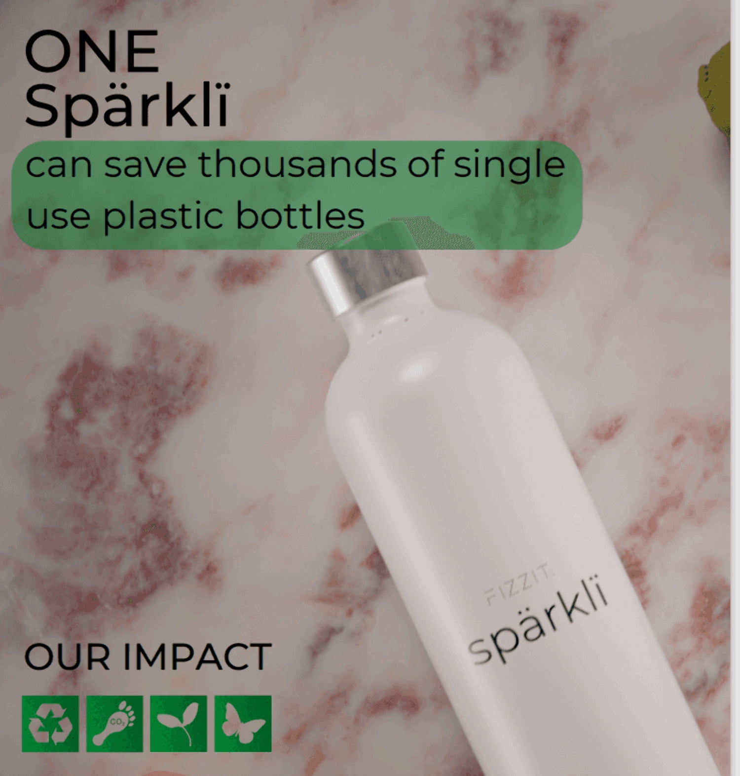 Carbonated Sparkling Water - Pure, Refreshing Bubbles with Zero Calories
