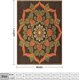thumbnail image 2 of Manta de vellón con diseño de mandala indio, lujosa, cálida y acogedora, con diseño retro de flores, brújula, medallón, manta bohemia de 55 x 70 pulgadas para sofá, cama, decoración para el hogar,, 2 of 8