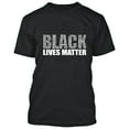 thumbnail image 2 of Man Black Lives Matter Printed Design T-shirt Graphic T-Shirt Short Sleeve T-Shirt Soft and Comfy Shirt, Lightweight Shirt Black Tee Small, 2 of 3