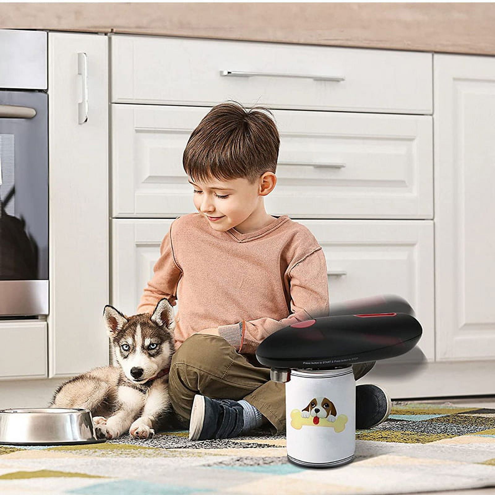 Electric Can Opener Can Be Used To Open Various Cans With Just One Click Of The Finger. It Is Safe And Labor-Saving