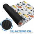 thumbnail image 6 of Long Mouse Pads for Desk,White Cartoon Dinosaurs Knights Pattern Desk Mats on Top Of Desks, Desk Mouse Pad Extra Large with 3mm Non-Slip Base and Stitched Edge for Gaming,Office,Work,Home 35.4"x15.7", 6 of 6