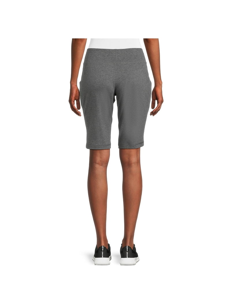 Athletic Works Women's Moisture Wicking Bermuda Shorts with