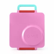 OmieBox Bento Box for Kids - Insulated Bento Lunch Box with Leak Proof Thermos Food Jar - 3 Compartments, Two Temperature Zones - Pink Berry