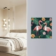 thumbnail image 4 of Yayeee Toggle Light Switch Wall Plate 2-Gang 4.56"x4.48" Decorative Outlet Cover, Flamingo Leaves Pattern, 4 of 7