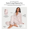 thumbnail image 4 of Conjunto de pijama Victoria's Secret Satin para mujer a rayas rosas, 4 of 4