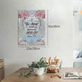 thumbnail image 3 of Angel Wings Canvas Wall Art Scripture Bible Verses Pictures Wall Decor Christian Religious Canvas Painting Prints Floral Artwork Modern Home Decoration Framed for Living room Bedroom Bathroom 12"X16", 3 of 6