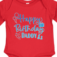 thumbnail image 4 of Inktastic Blue Happy Birthday Daddy Boys or Girls Long Sleeve Baby Bodysuit, 4 of 5