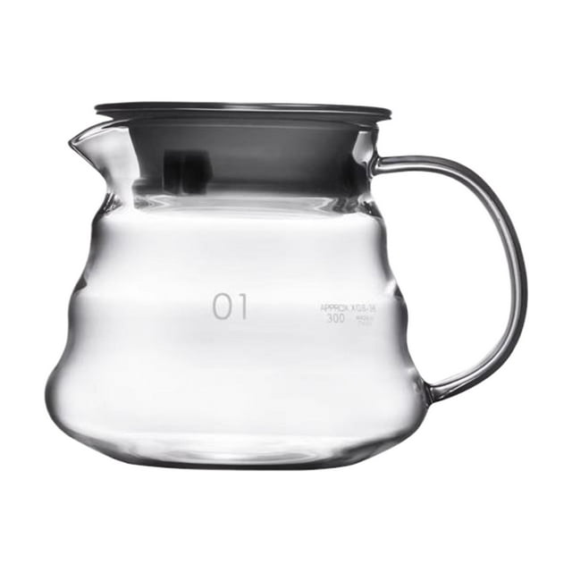 pitrice Classic Flows Glass Coffee Pot Smooth Flows No Splashing Pour Over Coffee Maker Coffee Filters 450ml Cover band