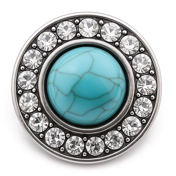 Rhinestone Pearl Snap Jewelry Ginger Charm Button, For Interchangeable DIY Customizable Accessories