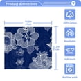 thumbnail image 5 of BZSMCE Towel Cotton Face Towel Soft Hand Towels Fashion Blue Delicate Lace Floral Pattern, 5 of 9