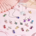 thumbnail image 4 of 1 Box 60Pcs Angel Charms Bulk Angel Beads Guardian Angel Wing Bead Heart Faceted Glass Beads Love Beading Fairy Charms for Jewelry Making Charm Party Favor Gift Christmas Earrings DIY Craft, 4 of 9