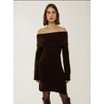 thumbnail image 3 of Off Shoulder Striped Knit Dress, 3 of 5