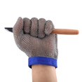 thumbnail image 5 of JM A guantes de acero inoxidable, guantes anticorte, protección carnicero anticorte grado 5, trabajos de jardinería, malla metálica de matadero, L JM, 5 of 5