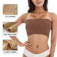 thumbnail image 6 of Landzoo One Strapless Fitness Padded Size Plus Top Bra For Women Stretchy Bra Yoga Bras Sports Bandeau Cozy Stylish Basic Tube Tops, 6 of 6