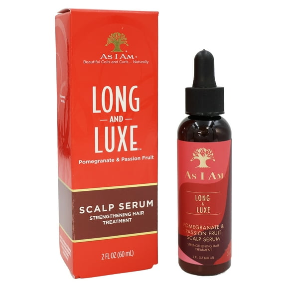 As I Am Long and Luxe Pomegranate and Passion Fruit Scalp Serum, 2 Oz.