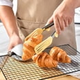 thumbnail image 4 of Silicone Kitchen Tongs | 9-Inch Food Tongs with Stainless Steel Core | Slotted for Grilling, Frying, Baking | Heat Resistant Utensils for Cooking, Serving, and Salad Tossing, 4 of 6