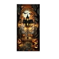 thumbnail image 2 of Halloween Door Cover 35.43x70.87 In, Polyester Festive Party Door Curtain Wall Decoration, Holiday Scene Backdrop Photo Prop, 2 of 5