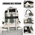 thumbnail image 3 of FORMRS Mini Backpack Purse for Women Quilted Travel Daypack Casual Shoulder Bag, Hand Drawn Christmas, 3 of 7