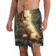 thumbnail image 2 of Fotbe Cute Kitten Water Lilies Trajes de Baño Estampados para Hombre, Shorts de Verano de Secado Rápido, Ropa de Playa, Bañadores-X-Large, 2 of 6