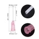 thumbnail image 2 of 50uds 20G Dispensadoras Agujas, 1" PTFE Pegamento Aguja Romo Tubo Puntas con PP Flexible Aguja para Líquido Pegamento Pistola, Rosa, 2 of 7