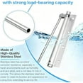 thumbnail image 3 of Automatic Door Self-Closing Hinge,Adjustable Universal Stainless Steel Silent Self Closing Hinges,Easy Installation for Wood and Indoor Doors, with Base, Screw, Wrench (White), 3 of 7