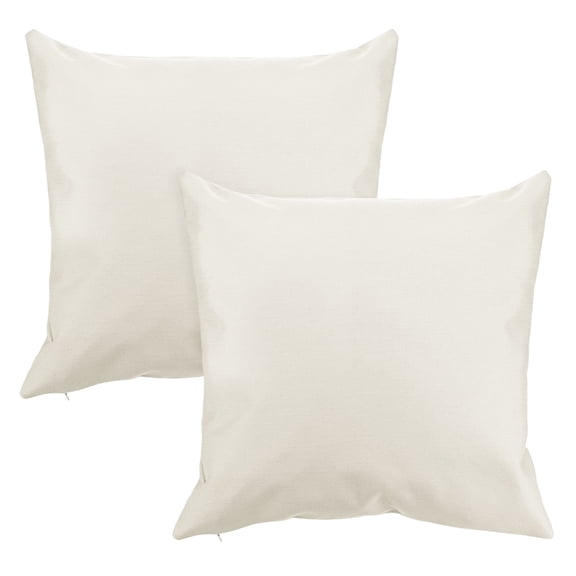 Uxcell 2-Pack Outdoor Pillow Covers, 18x18Inch/45x45 cm Modern Sofa Throw Pillow Cover for Patio Tent Couch [Beige]