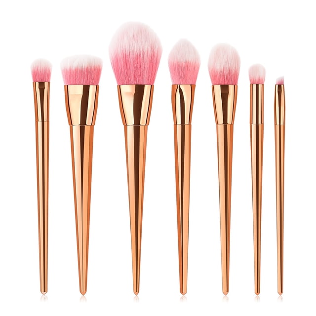 Dinheiro Kit de brochas cosméticas Herramientas de maquillaje portátiles para brochas de maquillaje para base, rubor y sombra de ojos, tipo: estilo 1;