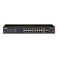 thumbnail image 3 of BUFFALO 16-Port Desktop/Rackmount Gigabit Green Ethernet High Power PoE Smart Switch (BS-GS2016P) - 16 x RJ-45 - Manageable - 10/100/1000Base-T, 1000Base-X - 2 x SFP Expansion Slots - 16 x 802.3af PoE, 3 of 4
