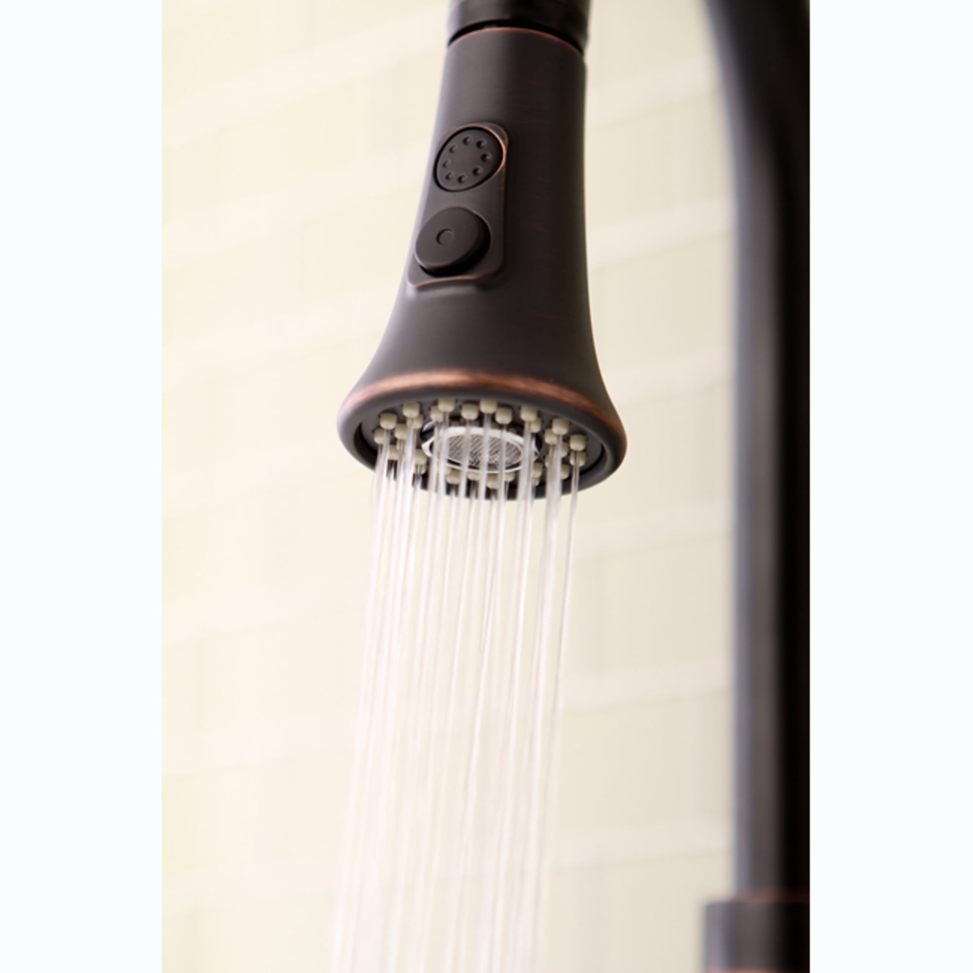 Kingston Brass KDH8726 Pull-Down Kitchen Faucet Sprayer Head, Naples Bronze
