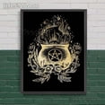 thumbnail image 1 of Occult-Póster de brujería pagana, decoración de palmistería, adivinación, arte de pared Vintage, pintura de lienzo, Impresión de estética de bruja, 1 of 4