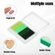 thumbnail image 3 of Tinta para sellos de goma, almohadilla de tinta lavable para hacer tarjetas, estampado, álbum de recortes, huellas dactilares, huellas de pies, huellas de manos, verde, 3 of 6