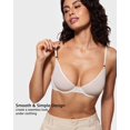 thumbnail image 2 of Sostén INLYRIC Cosnufy Transparente Balconette Escote Profundo 36B Blanco, 2 of 4