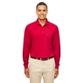 thumbnail image 5 of CORE365 88192P Men's Pinnacle Performance Long Sleeve Piqué Polo with Pocket-Classic Red-L, 5 of 6
