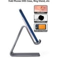 thumbnail image 5 of Cell Phone Stand Desk Phone Holder - Aluminum Mobile Phone Cradle Dock for iPhone 13 12 pro 11 X Xs max 8 7 6 6s Plus SE 5 Samsung All Smart Phones (Dark Gray), 5 of 7