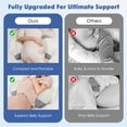 thumbnail image 5 of KAIPARA Pregnancy Pillow - Adjustable Memory Foam for Side Sleeping - Gray, 5 of 8