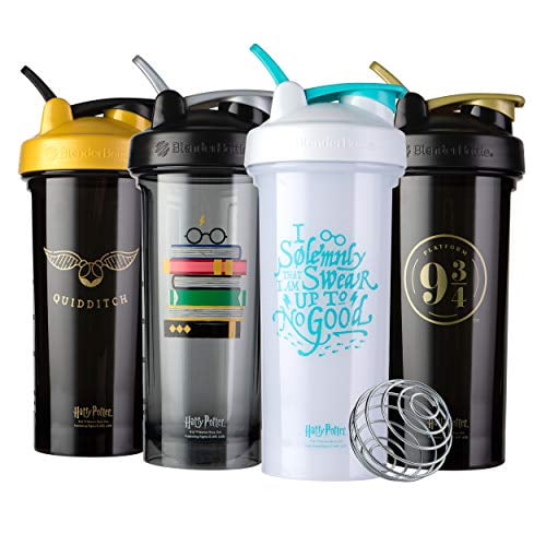 BlenderBottle Harry Potter Shaker Bottle Pro Series Perfect for Protein  Shakes and Pre Workout, 28-Ounce, Bolt & Glasses