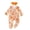 Orange, variant on sususu Baby Girl Boy Footie Romper One Piece Jumpsuit Sleeper Clothes (Orange,0-3 Months)