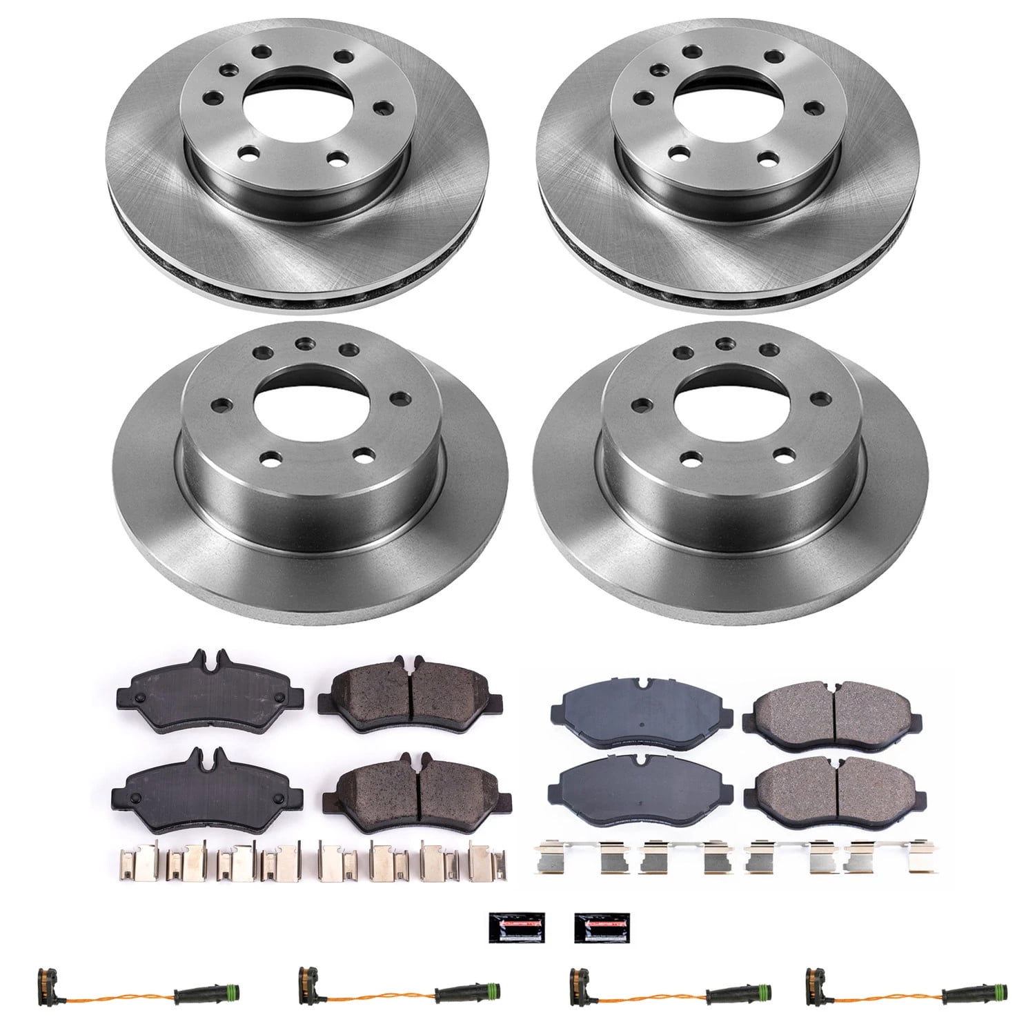 PowerStop Front and Rear Stock Replacement Brake Pad and Rotor Kit Fits: DODGE MERCEDES-BENZ Select Models KOE6235