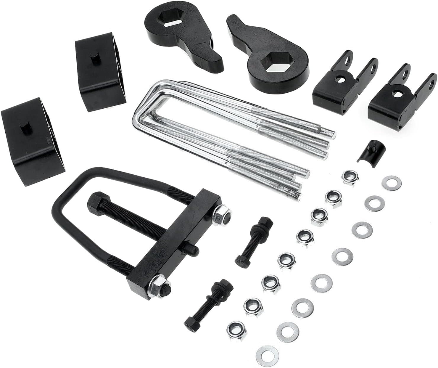 A-Premium 3" Front & 2" Rear Suspension Leveling Lift Kit Compatible with Chevrolet Silverado 1500 1999-2006 Silverado 1500 Classic GMC Sierra 1500 Classic