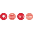 thumbnail image 2 of Darling Souvenir Candy 190 Pcs Graduation Theme Stickers DIY Chocolate Labels-Red & Peach, 2 of 2
