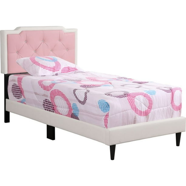 Where real people go for real good stuff. glory furniture deb faux leather upholstered twin bed in white